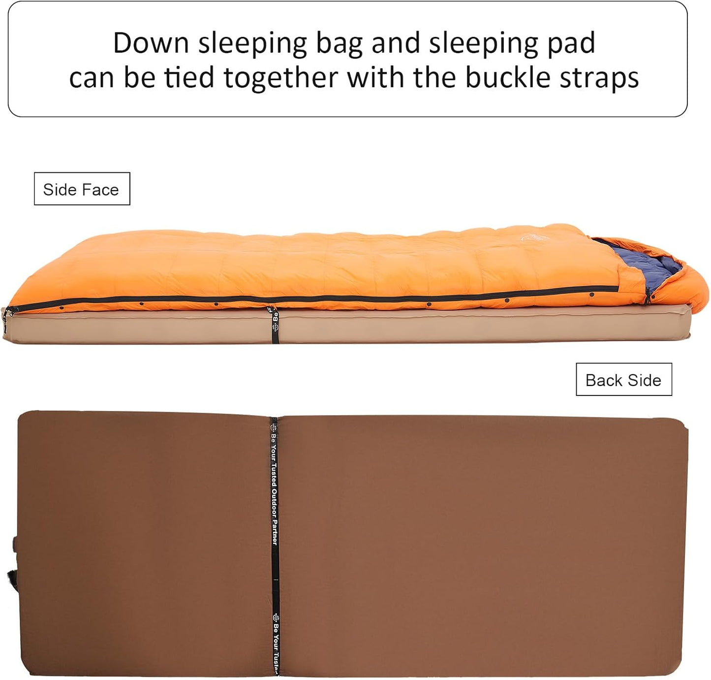 -10°F 0°F 10°F 15°F Down Sleeping Bag for Adults,800/650 Fill Power,Ultralight Wearable 4 Season Cold Weather Rectangle Sleeping Bag for Camping Hiking,Can be Used as a Down Blanket or Cloak