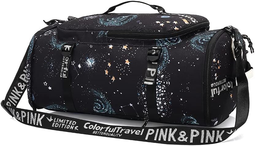 Kalesi Cool Gym Duffle Bag Backpack 4-Way Waterproof with Shoes Compartment for travel Sport Hiking laptop Lightweight