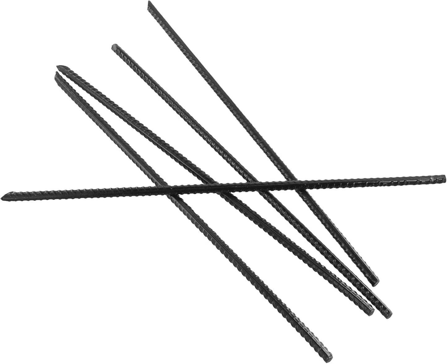 KINJOEK 20 PCS 12 Inch Straight Rebar Stakes, Heavy Duty Ground Anchor with Chisel Point End, Garden Stake Metal Camping Tent Spikes for Garden Camping Tent Fence Trampoline