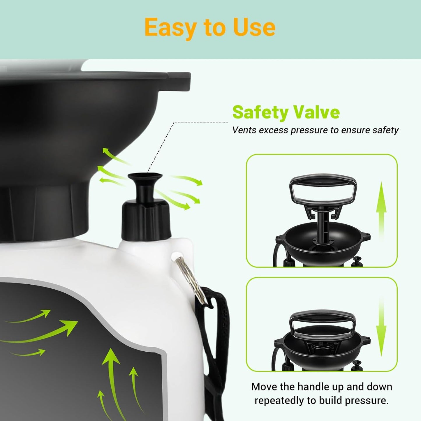 1.3 Gallon/5L Portable Shower–10 Spray Modes, Nylon Insulated Sleeve & No Electric Needed, Beach Shower for Surfing, Travel & Hiking, Portable Water Sprayer, White