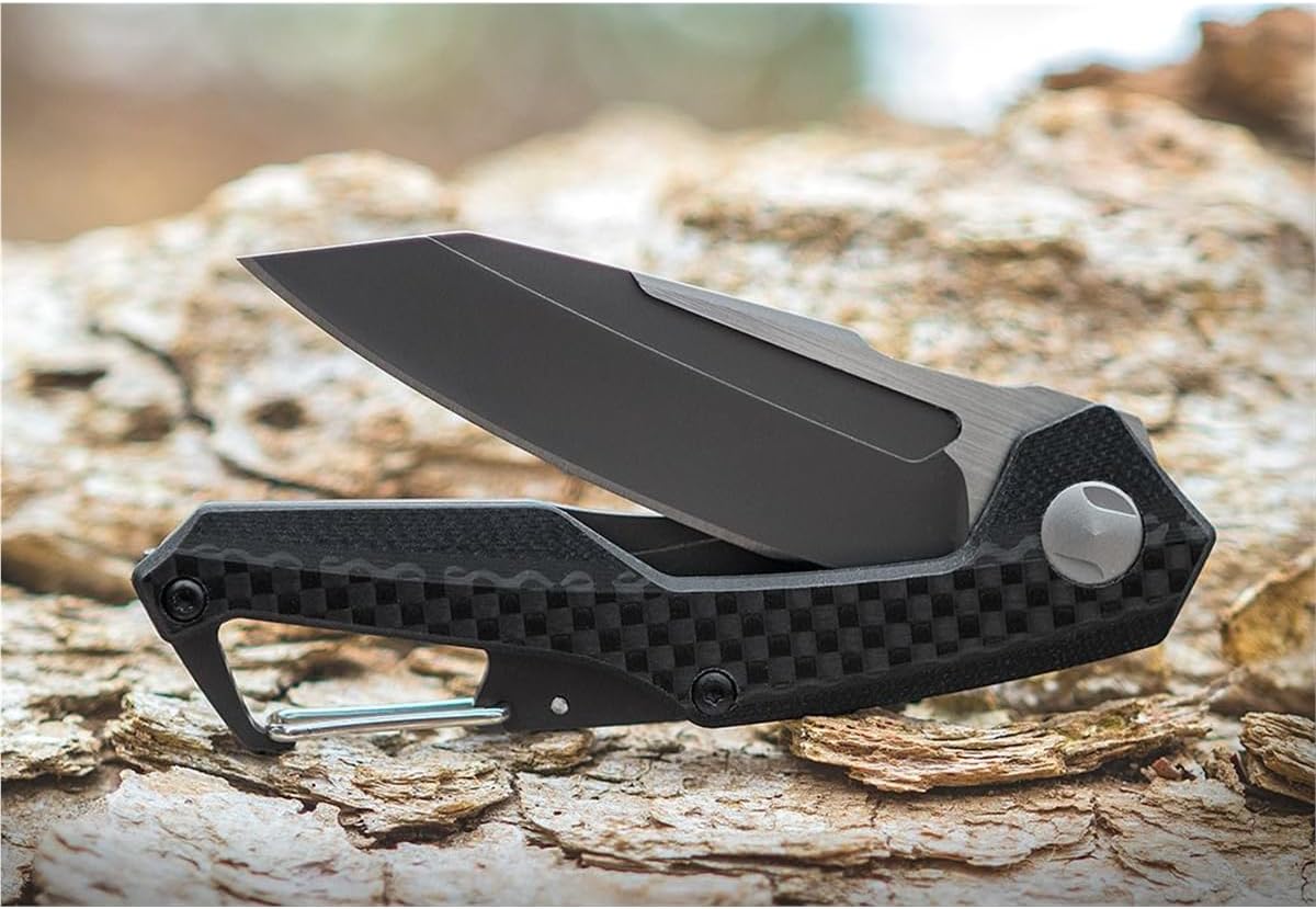 Kershaw Reverb Pocket Knife, 2.5-in. 8Cr13MoV Manual Open Blade, Lightweight, Outdoor Knife for Hiking, Camping