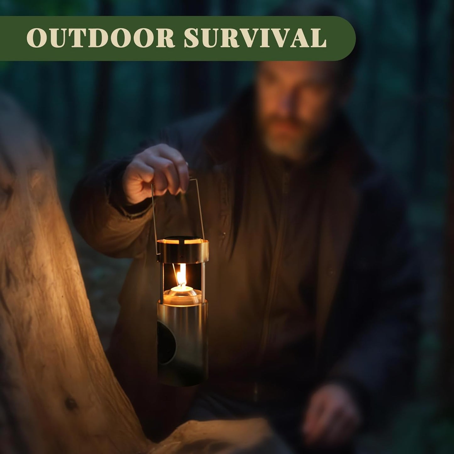 10 Packs Natural Beeswax Candles Compatible with Candle Lanterns, 12-Hour Long Burn Time Emergency Candles, Lantern Candle for Camping, Survival, Power Outages