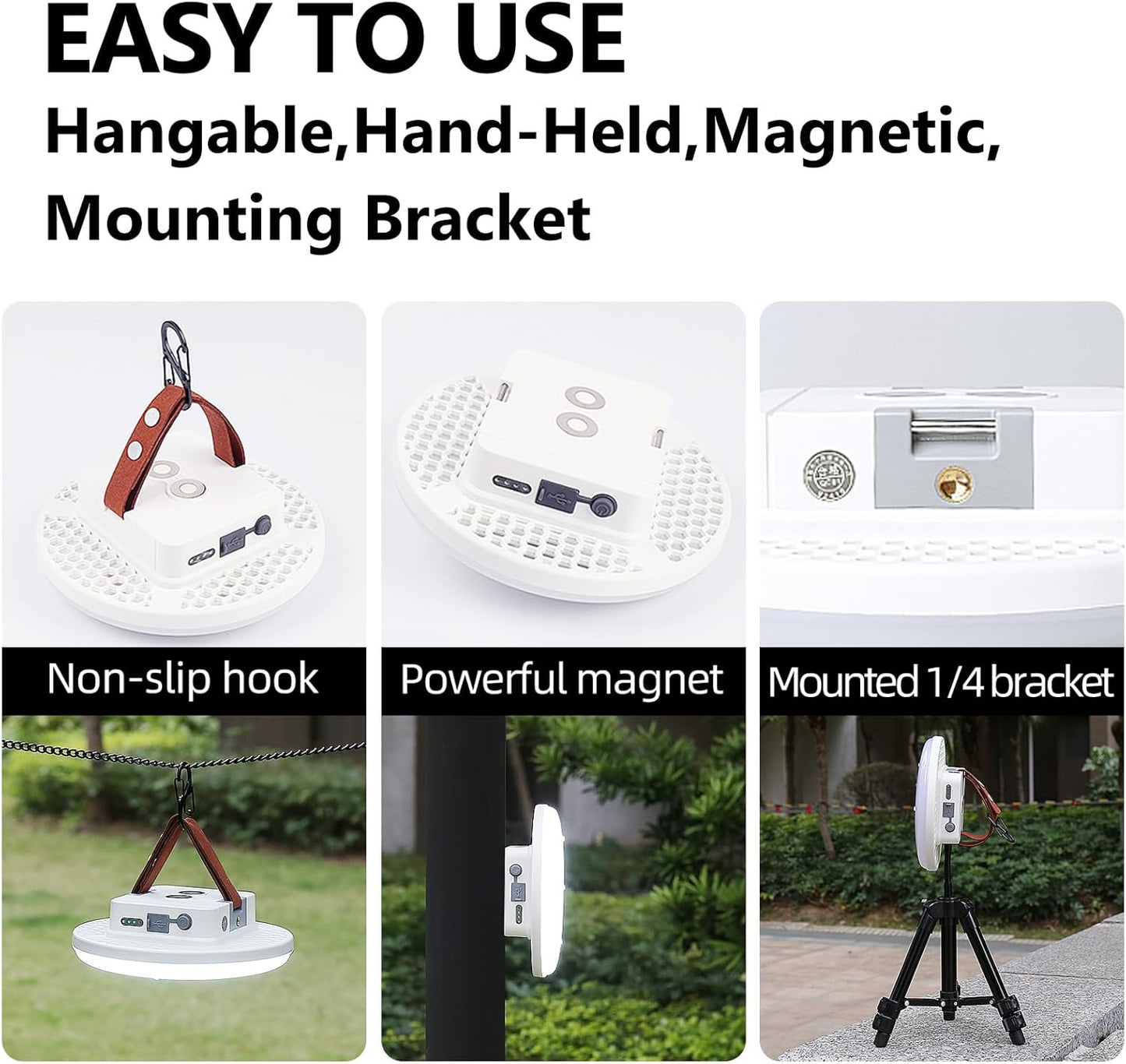 16500mAh Camping Tent Light, 4000LM 3 Color Lighting Modes IPX5 Waterproof Led Hanging Tent Lantern Rechargeable Emergency Portable Magnet Outdoor Wireless Camping Lights