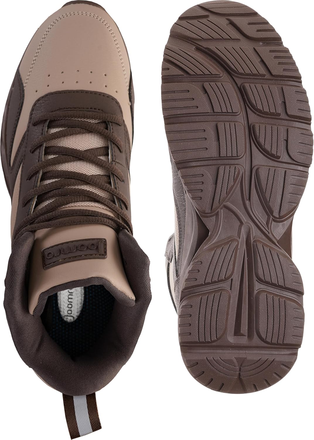 Joomra Men's Stylish Sneakers High Top Athletic-Inspired Shoes