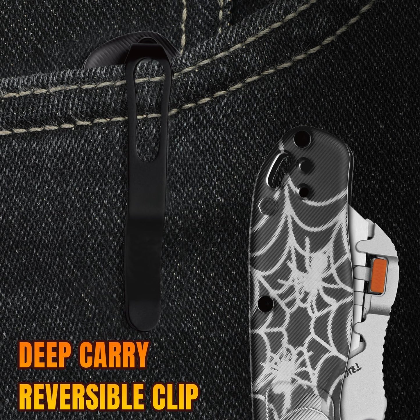 Kizer Uti Bear(Tool-Free Version) Folding Utility Knife, Quick Change Box Cutter EDC knife with 5PCS Razor Blades, Clutch Lock Small Pocket Knives for Men Women Gift V3619JHW2