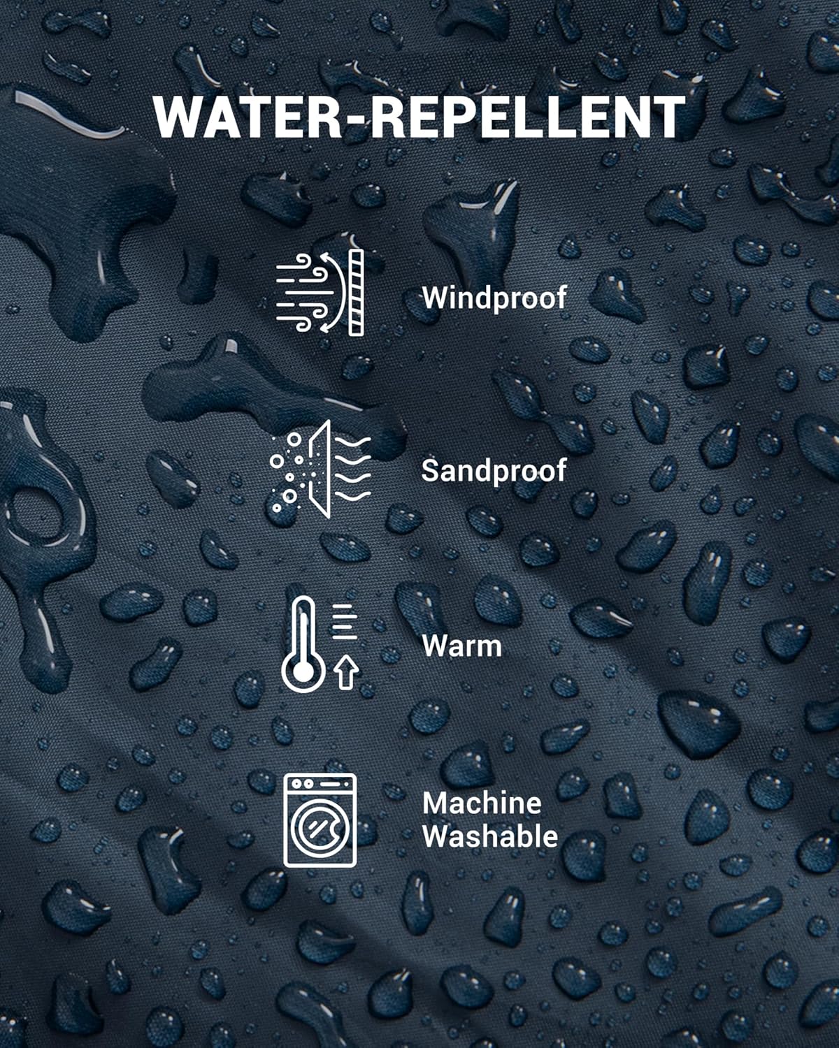 KingCamp Large Camping Blanket with Sherpa Lining, Packable Down Alternative Puffy Printed Wearable Blanket with Snap Buttons, Warm Weatherproof Quilt for Outdoor Travel (79" L x 57" W, Grey/Navy)