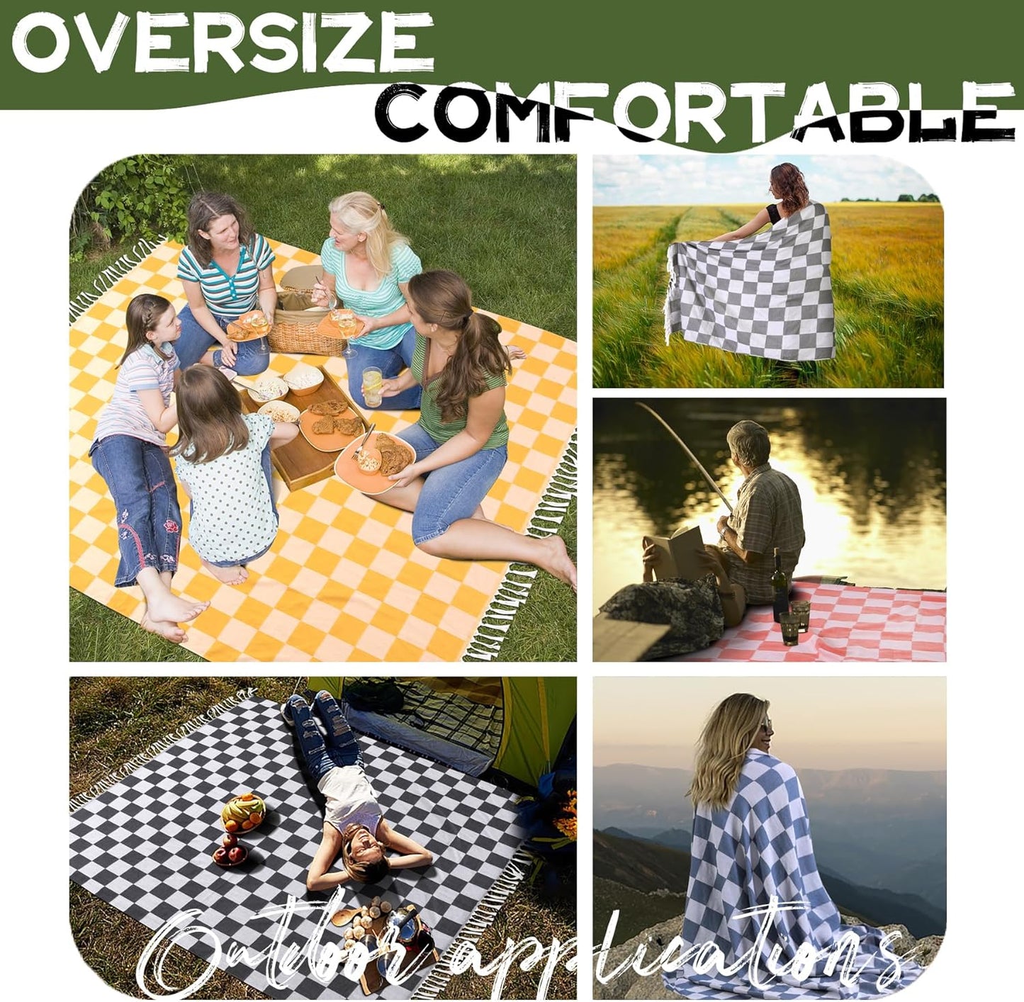 Jumbo Turkish Beach Towel Blanket Picnic Outdoor Mat Oversized Sandproof Fast Dry Thin Extra Large XL Big Huge Compact Soft Cotton Neutral Cute Summer Vacation Gifts Travel Essential Cruise Ship Item