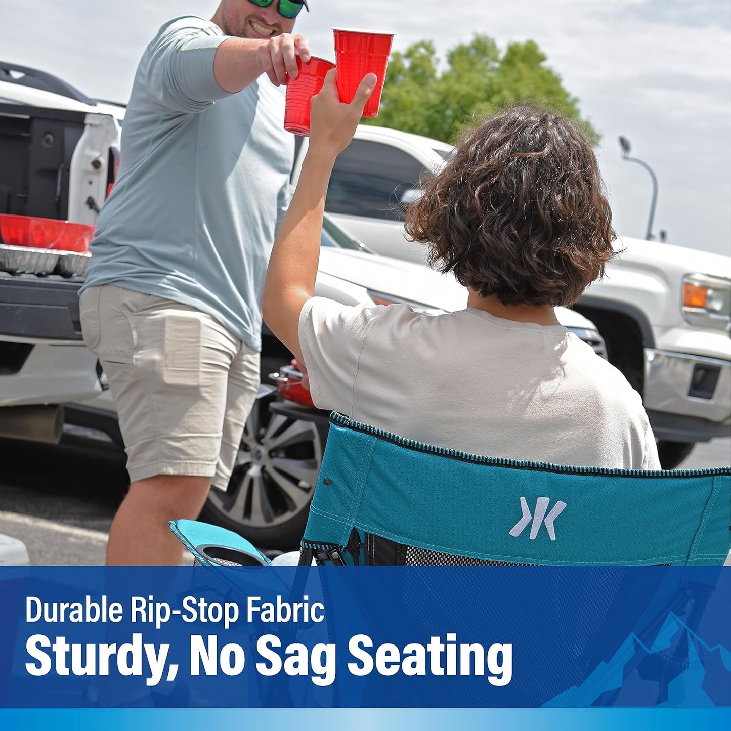 Kijaro Sports Fan Folding Chiar, 26" L x 35.5" W x 37" H, Jacksonville Jaguars