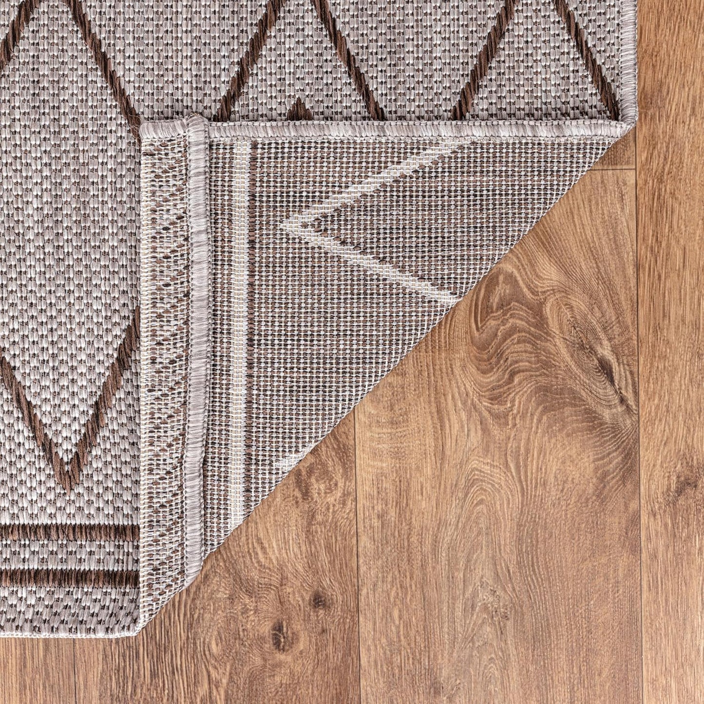 Keen Home Design Terrace Outdoor Area Rug - 5x8 Washable Indoor/Outdoor Rug for Patio, Kitchen, Balcony, Beach, Garden, Deck and Porch, Size: 5'3"x7'7"