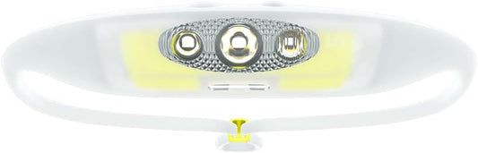 KNOG Bandicoot Run 250 USB Rechargeable LED Headlamp - Bright 40m Beam, Red Halo Mode, IP67 Waterproof Camping Headlamp - Comfortable Anti-Odor Silicone Strap for Running, Lime