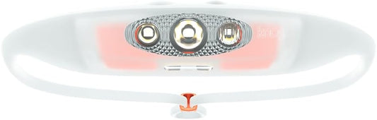 KNOG Bandicoot Run 250 USB Rechargeable LED Headlamp - Bright 40m Beam, Red Halo Mode, IP67 Waterproof Camping Headlamp - Comfortable Anti-Odor Silicone Strap for Running, Coral