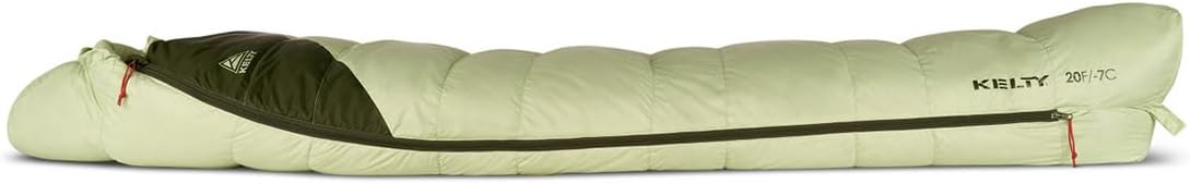 Kelty Cosmic 20 Down Mummy Sleeping Bag for Backpacking, Campers, 550 Fill Power, Recycled Fabrics with PFAS-Free DWR, Designed in Sunny Colorado,