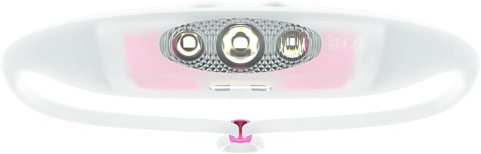 KNOG Bandicoot Run 250 USB Rechargeable LED Headlamp - Bright 40m Beam, Red Halo Mode, IP67 Waterproof Camping Headlamp - Comfortable Anti-Odor Silicone Strap for Running, Grape