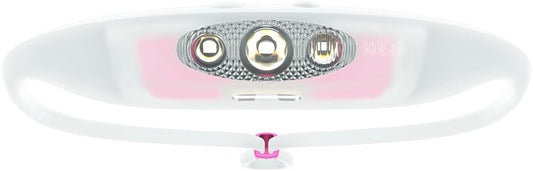 KNOG Bandicoot Run 250 USB Rechargeable LED Headlamp - Bright 40m Beam, Red Halo Mode, IP67 Waterproof Camping Headlamp - Comfortable Anti-Odor Silicone Strap for Running, Grape