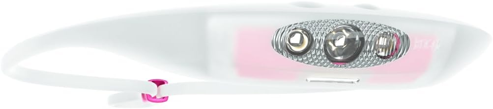 KNOG Bandicoot Run 250 USB Rechargeable LED Headlamp - Bright 40m Beam, Red Halo Mode, IP67 Waterproof Camping Headlamp - Comfortable Anti-Odor Silicone Strap for Running, Grape