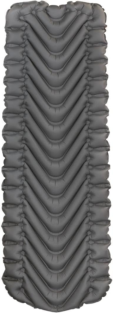 KLYMIT Insulated Static V Inflatable Sleeping Pad | Comfortable, Lightweight, Easy to Inflate, Portable Air Bed Mattress for Camping, Backpacking and Hiking — Orange