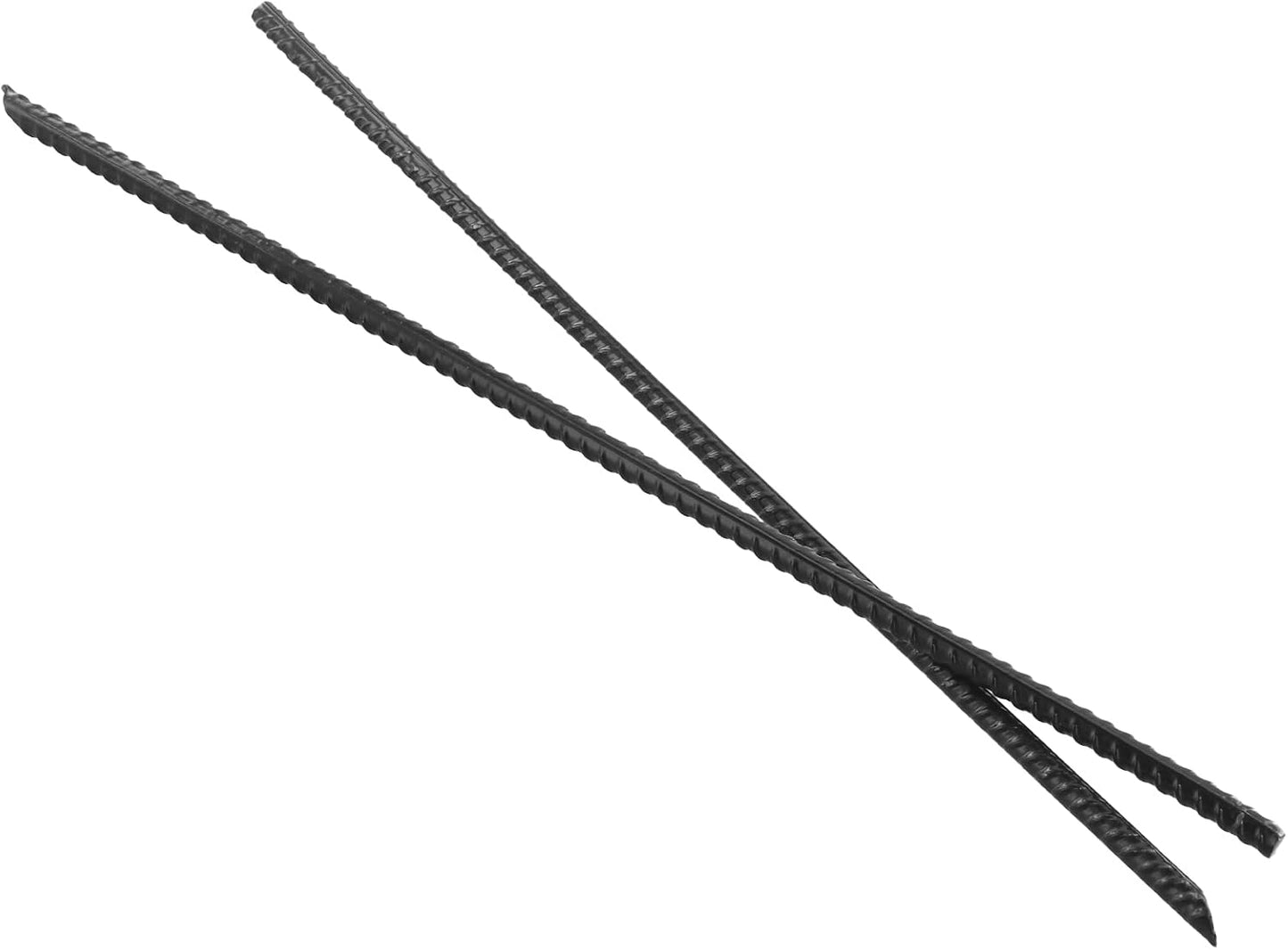 KINJOEK 20 PCS 12 Inch Straight Rebar Stakes, Heavy Duty Ground Anchor with Chisel Point End, Garden Stake Metal Camping Tent Spikes for Garden Camping Tent Fence Trampoline