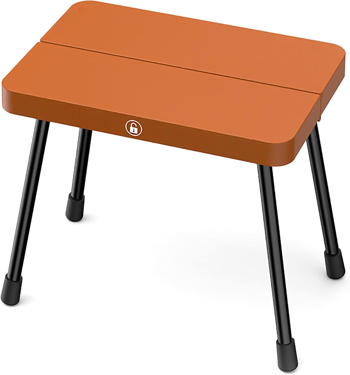 10 Inch Portable Folding Stool for Camping, Gardening, BBQ, and Outdoor Activities (Brown)