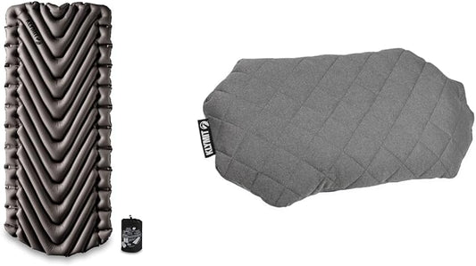 Klymit Static V Luxe 76" x 30" x 3" Sleeping Pad and Luxe Travel Pillow Bundle