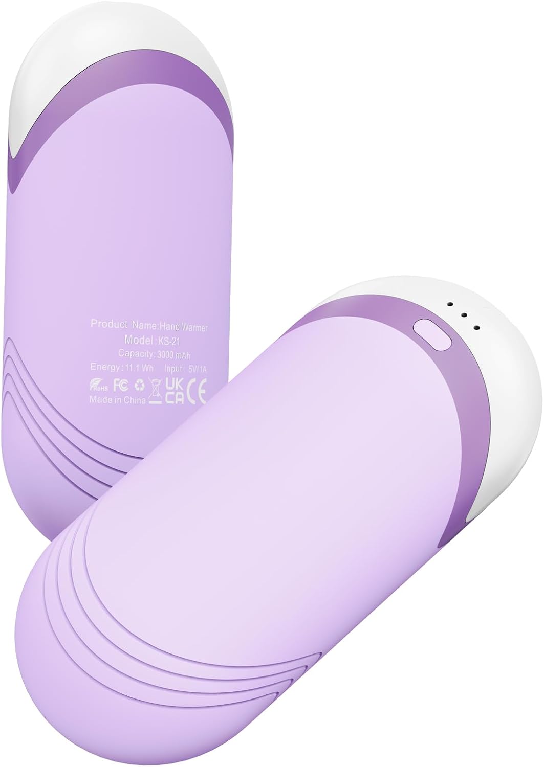 Karecel Thermally Conductive Silicone Rechargeable Hand Warmers 2 Pack, 6000mAh Double-Sided Heat AI Electric Hand Warmer, Portable Pocket Handwarmer, Fits in Gloves, Slim, Shockproof, Women Men Gifts