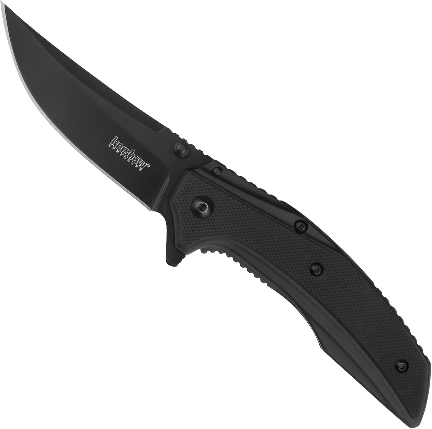 Kershaw Olive Outright Folding Pocket Knife, 3 inch 8Cr13MoV Stainless Steel Blade, Pocketclip