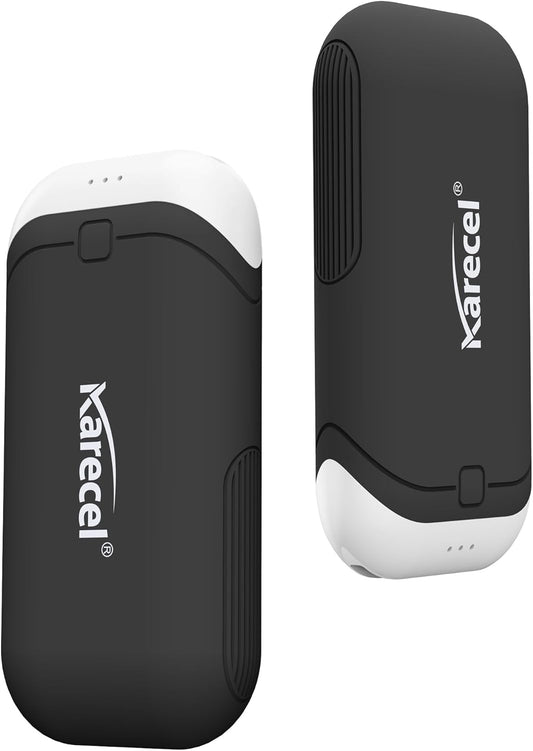 Karecel Hand Warmers Rechargeable 2 Pack, 10,000mAh Thermally Conductive Silicone Hand Warmers for 360° Double-Sided Heat, Portable Pocket-Sized USB Electric Handwarmer, Electronic Gifts for Men Women