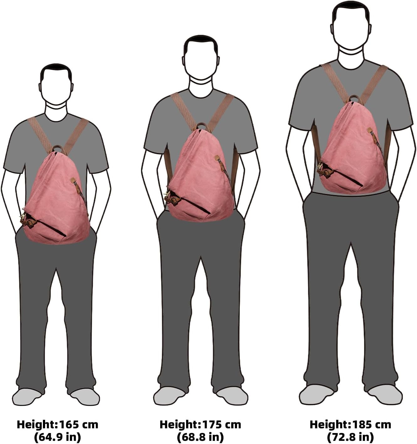 KL928 Canvas Vintage Backpack – Large Casual Daypack Outdoor Travel Rucksack Hiking Backpacks for Men Women