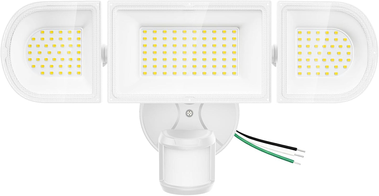 150W Motion Sensor Lights Outdoor for Outside, 15000LM LED Flood Lights Outdoor Wired Dusk to Dawn, Exterior Security Floodlight Fixture Waterproof IP65, Outdoor Lighting for House, Garage