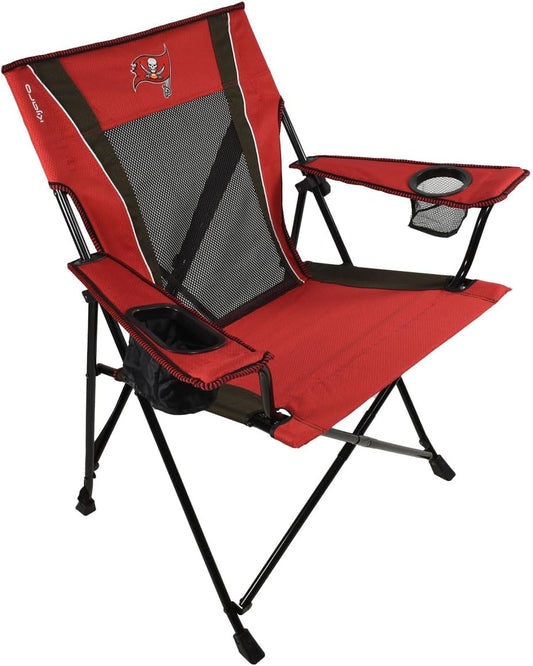 Kijaro Sports Fan Folding Chair, 26" L x 35.5" W x 37" H, Tampa Bay Buccaneers