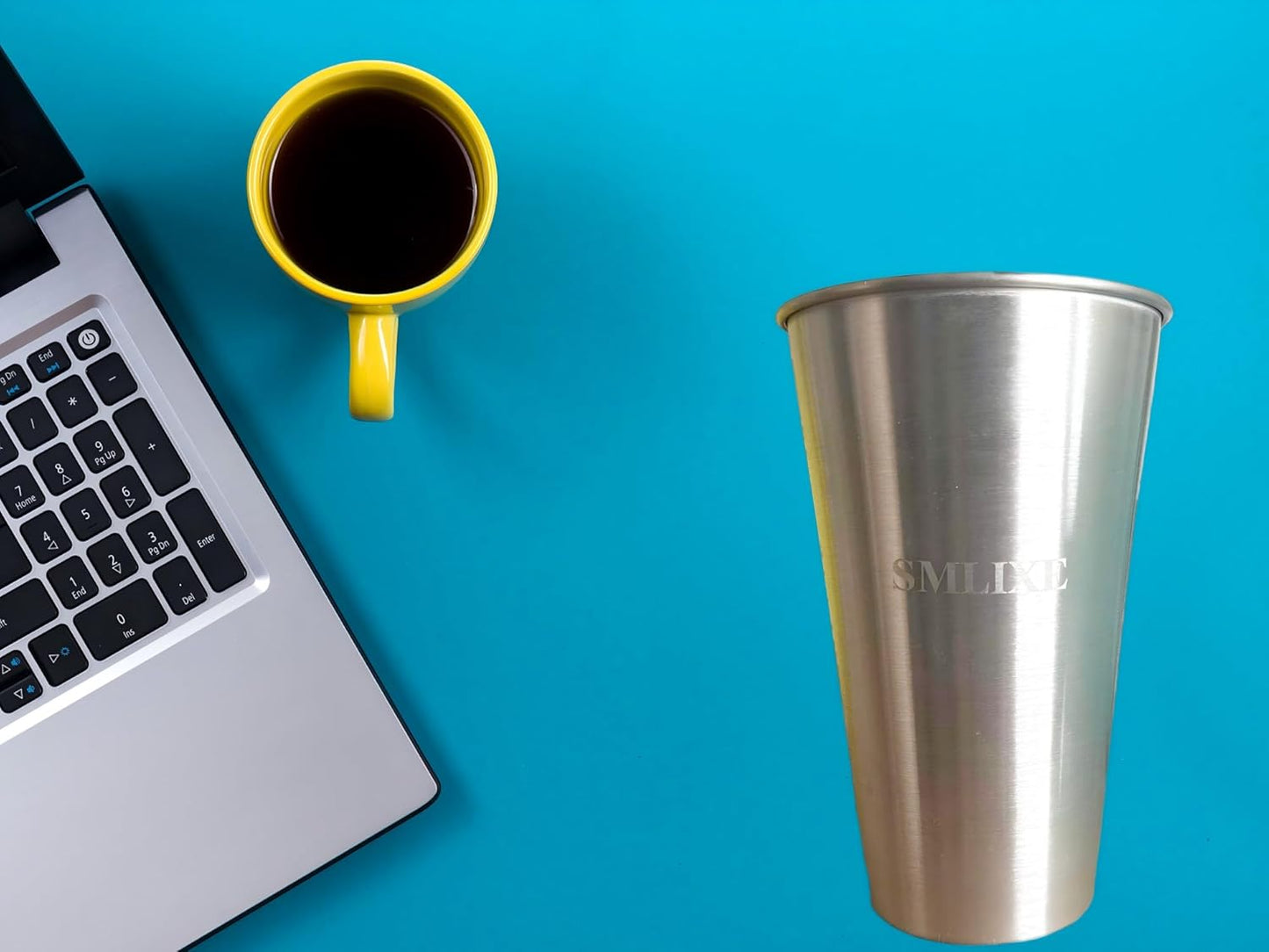 12 Pack 16oz Stainless Steel Pint Cup,Healthy Unbreakable and Stackable,Metal Drinking Glasses，Beer Glasses