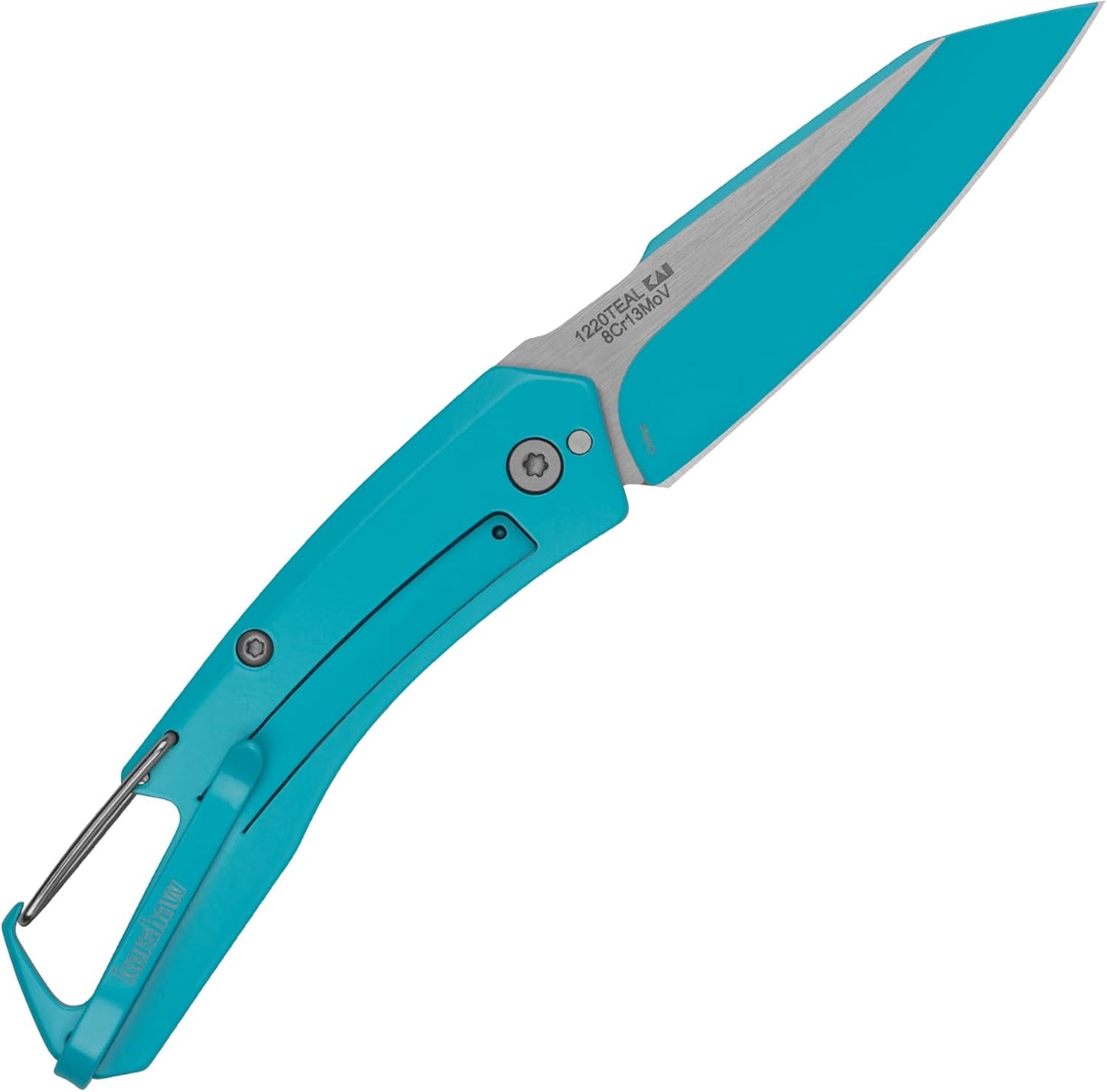 Kershaw Reverb Pocket Knife, 2.5-in. 8Cr13MoV Manual Open Blade, Lightweight, Outdoor Knife for Hiking, Camping