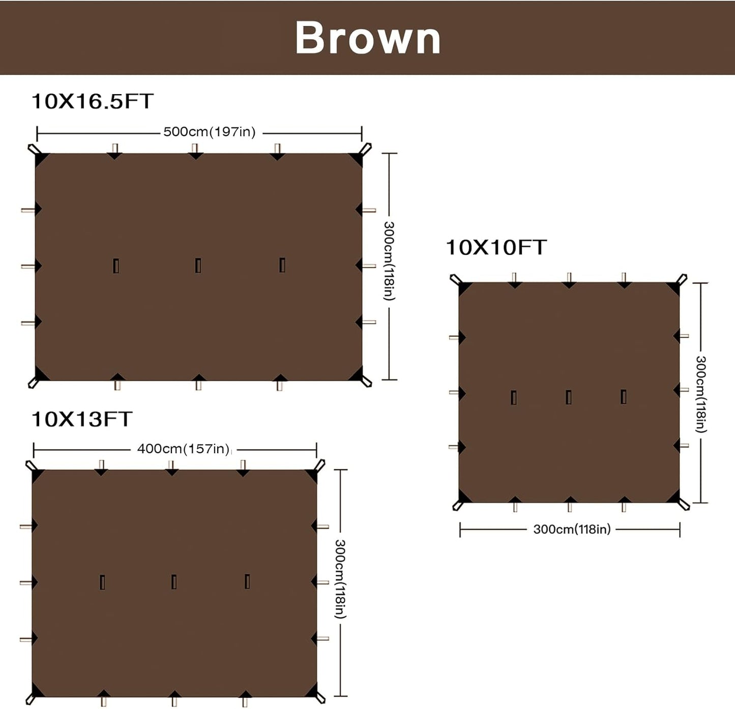 KALINCO Tent Tarp, Picnic Mat Camping Tarp Tent Hammock Tarp, pu Waterproof Camping tarp Tent Rain Fly Picnic Mat Survival Shelter Sunshade