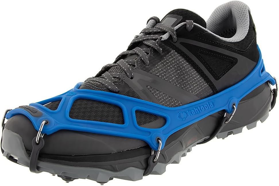 Kahtoola EXOspikes Footwear Traction for Winter Hiking & Running in Snow, Ice & Rocky Terrain
