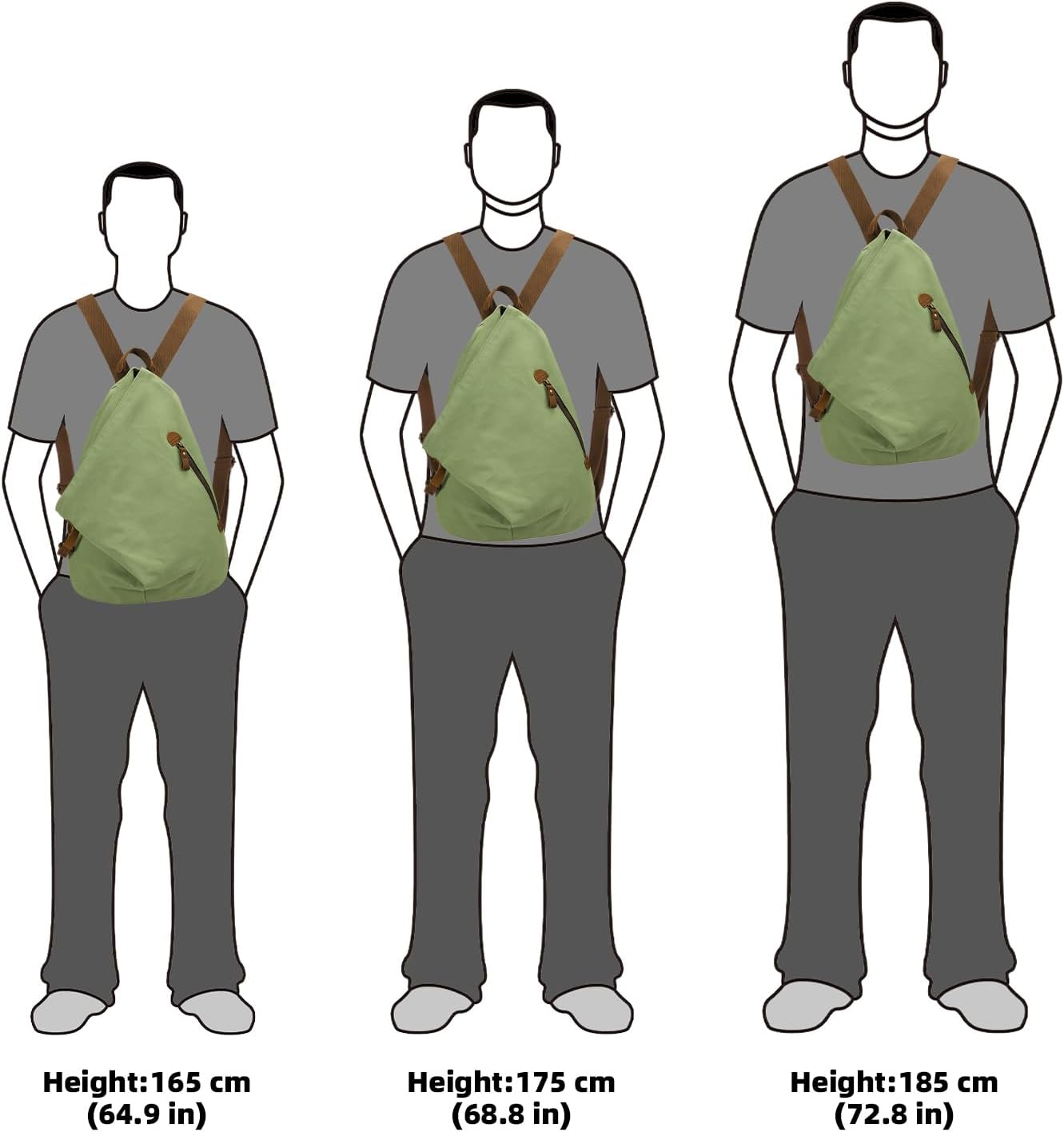 KL928 Canvas Vintage Backpack – Large Casual Daypack Outdoor Travel Rucksack Hiking Backpacks for Men Women