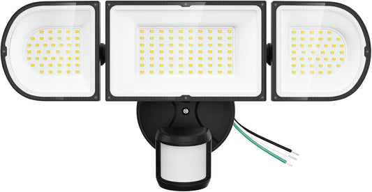 150W Motion Sensor Lights Outdoor for Outside, 15000LM LED Flood Lights Outdoor Wired Dusk to Dawn, Exterior Security Floodlight Fixture Waterproof IP65, Outdoor Lighting for House, Garage
