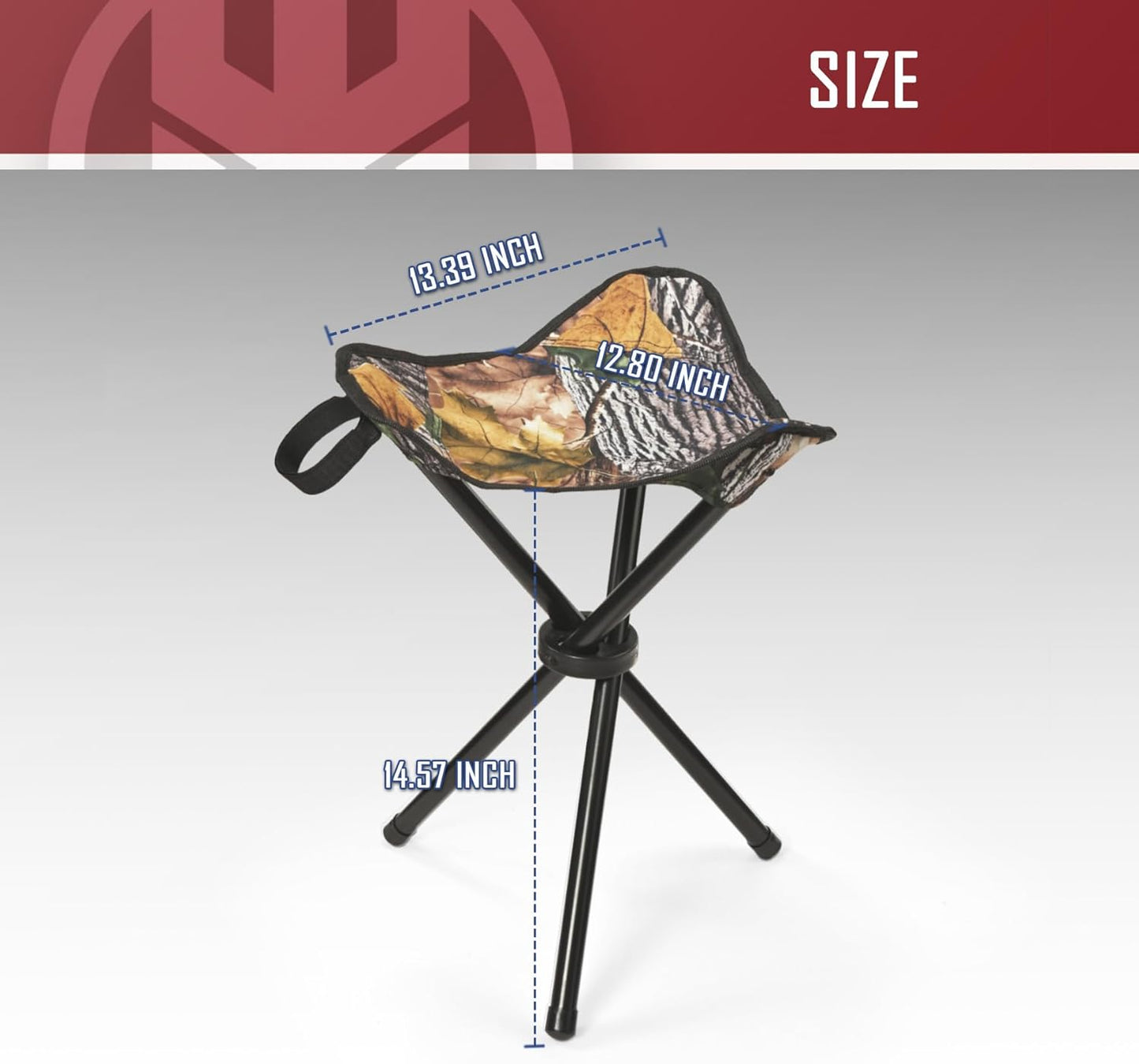 KNINE OUTDOORS Hunting Chair, Hunting Seat, Heavy-Duty Tripod Stool, Lightweight, Portable Folding Design
