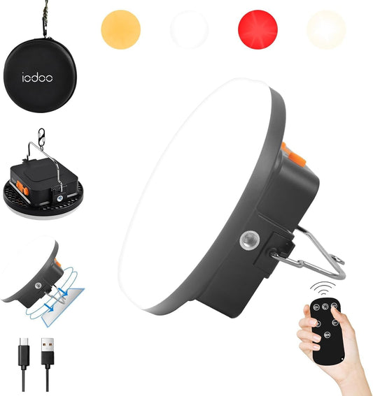 10000mAh 30W Rechargeable Camping Light with Remote 2500LM 2700/4000/6500K LED Camping Lantern Portable Camping Light IP65 Waterproof Tent Light Power Failure Emergency Survival Kits