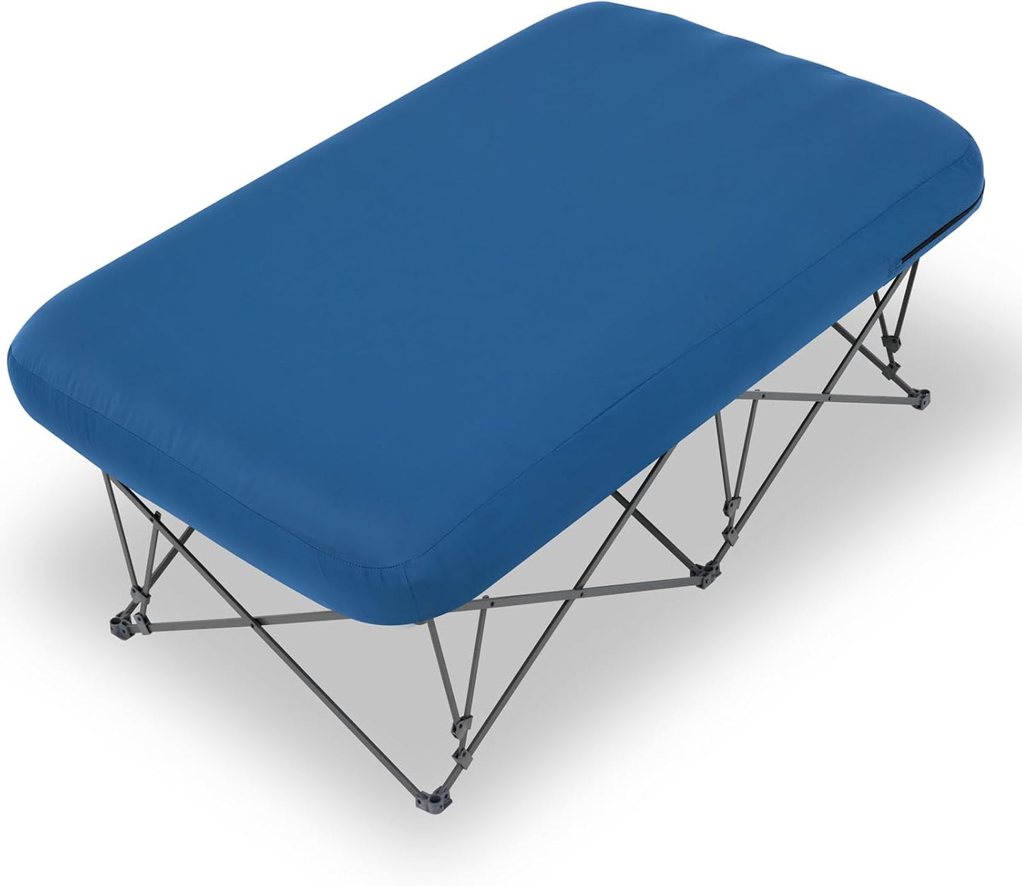 KAMPKEEPER Camping Cot,Camping Cots for Adults,Folding Camping Cot with Inflatable Air Mattress and Carry Bag,for Outdoor Travel Camp Beach Vacation (not Included The Airpump)