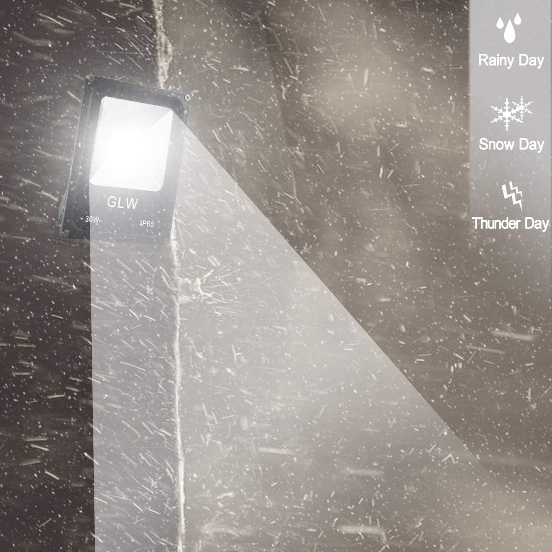 12V~60V 30W LED Flood Light Outdoor Waterproof IP65 Super Bright Outdoor Light LED Energy Saving Work Light 6000K 2700LM Daylight White 150W Halogen Lamp Equivalent