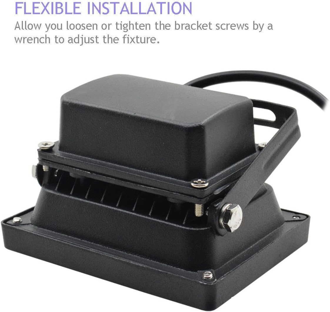 12V AC/DC LED Flood Light, 10W Mini IP65 Waterproof Outdoor Security Light, 900LM, 6000K Daylight White, 80W Halogen Bulb Equivalent