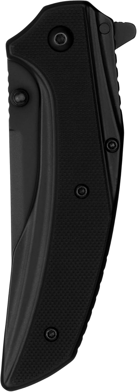 Kershaw Olive Outright Folding Pocket Knife, 3 inch 8Cr13MoV Stainless Steel Blade, Pocketclip