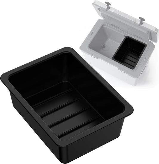 Jmoe USA Dry Basket for RTIC 52QT Ultra-Light Cooler | BPA-Free Tough Plastic | Specially Designed, Durable, Food-Safe | Storage Tray for Electronics, Utensils, Dry Goods, and More