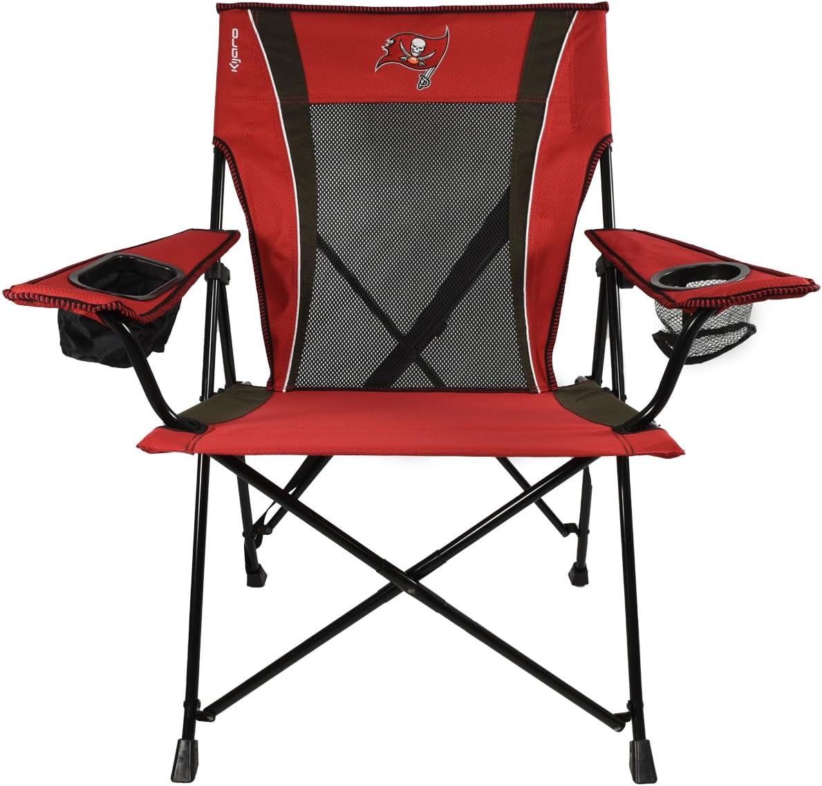 Kijaro Sports Fan Folding Chair, 26" L x 35.5" W x 37" H, Tampa Bay Buccaneers