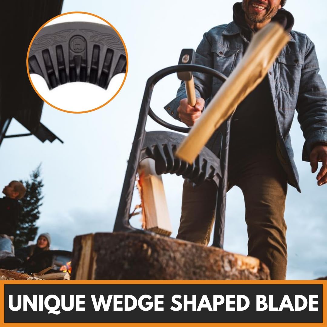 Kindling Cracker XL Kindling Cracker King Firewood Splitter - Kindling Splitter Wood Splitter Wood Splitting Wedge Manual Log Splitter Wedge