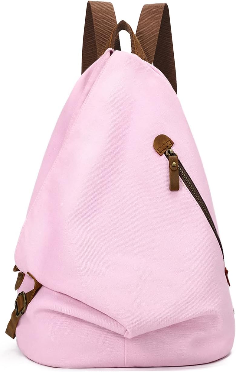 KL928 Canvas Vintage Backpack – Large Casual Daypack Outdoor Travel Rucksack Hiking Backpacks for Men Women