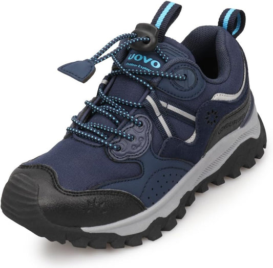 Kids Boys Running Shoes Waterproof Non-Slip Breathable Low-Top Outdoor Hiking Walking Sneakers (Little/Big Kids)