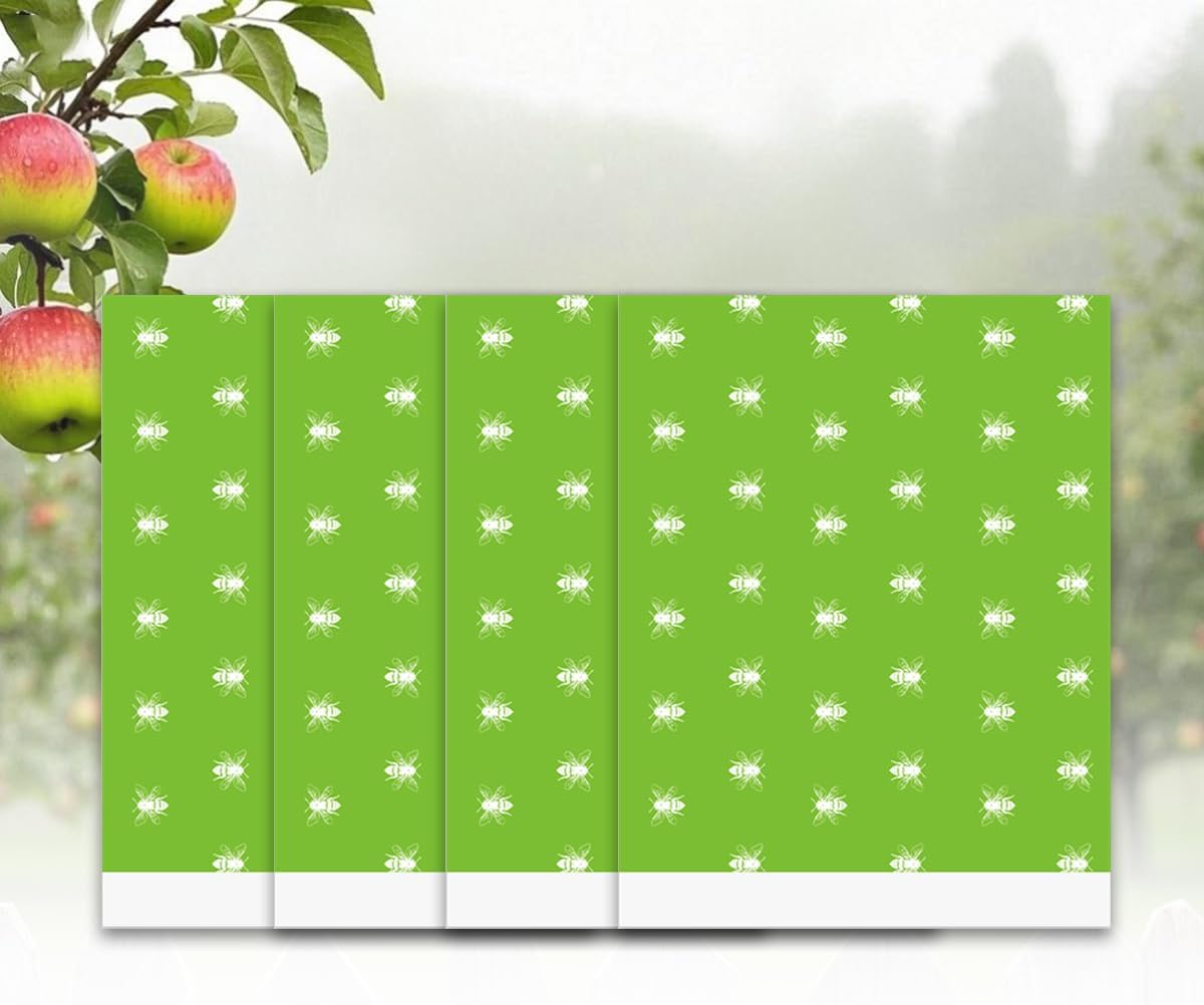 Wasp Traps for Outdoor Hanging, Hornet Carpenter Bee Fly Sticky with Bait Reservoir, Outdoor Wood Bee Traps Reusable for Garden Patio Camping Picnic (Deep Green)