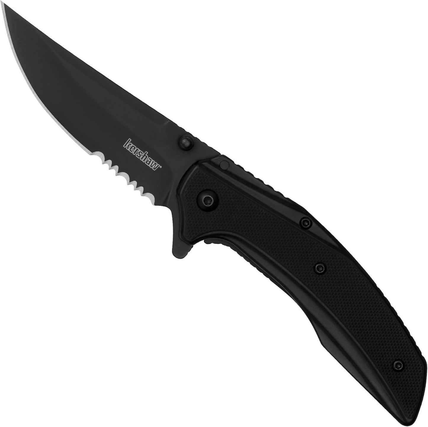 Kershaw Olive Outright Folding Pocket Knife, 3 inch 8Cr13MoV Stainless Steel Blade, Pocketclip
