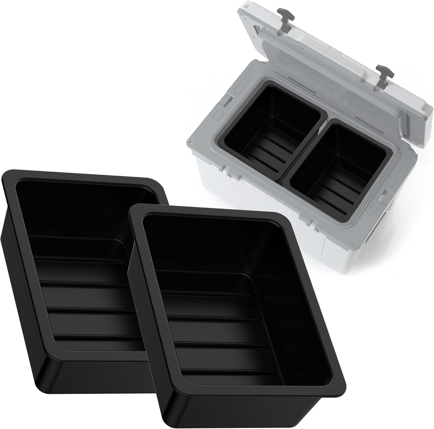 Jmoe USA Dry Basket for RTIC 52QT Ultra-Light Cooler | BPA-Free Tough Plastic | Specially Designed, Durable, Food-Safe | Storage Tray for Electronics, Utensils, Dry Goods, and More