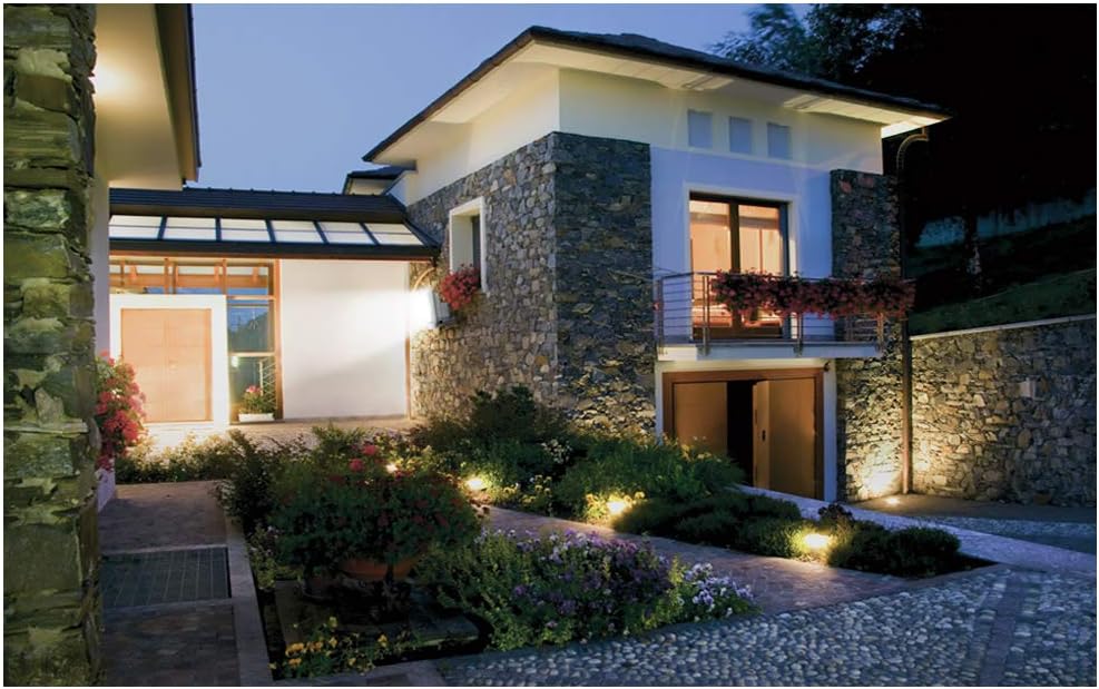 10W Led Flood Light 12V Ac or Dc Warm White Waterproof Outdoor Lights 750lm 80w Halogen Bulb Equivalent Black Case for Trees Yard (10 Pack)